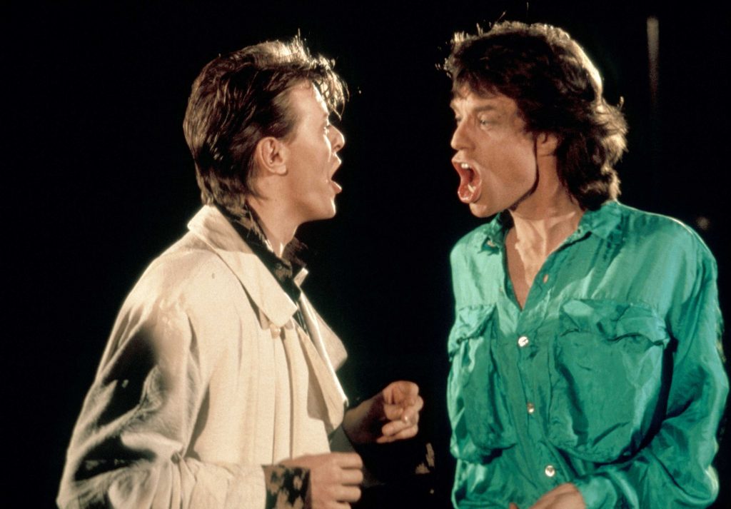 UNSPECIFIED - JANUARY 01:  Photo of Mick JAGGER and David BOWIE and ROLLING STONES; with Mick Jagger performing in the video for 'Dancing in the Street'  (Photo by RB/Redferns)